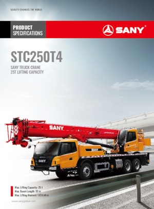 Macarale telescopice montate pe camion Sany STC250T4
