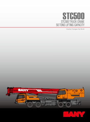 Macarale telescopice montate pe camion Sany STC500