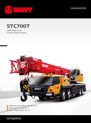 Macarale telescopice montate pe camion Sany STC700T