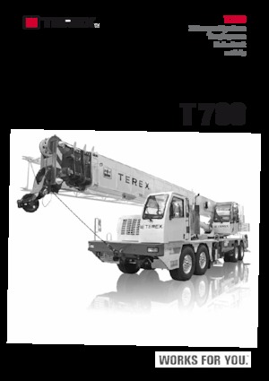 Macarale telescopice montate pe camion TEREX CRANES T 780