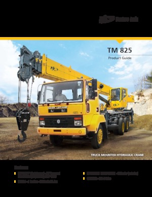 Macarale telescopice montate pe camion Til TM 825