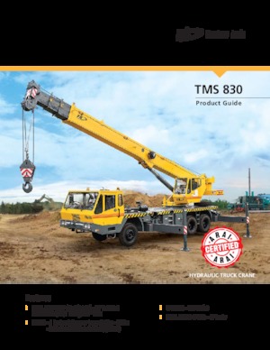 Macarale telescopice montate pe camion Til TMS 830