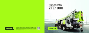 Macarale telescopice montate pe camion Zoomlion ZTC1000