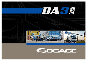 Nacele cu braț articulat montate pe trailer Socage DA 320