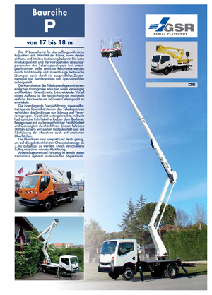 Nacele cu braț articulat montate pe trailer GSR E 180 P Comfort