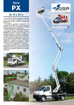 Nacele cu braț articulat montate pe trailer GSR E 180 PX Comfort