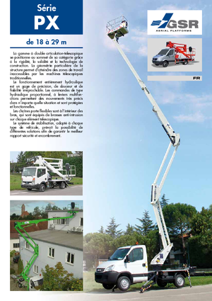 Nacele cu braț articulat montate pe trailer GSR E 180 PX Comfort