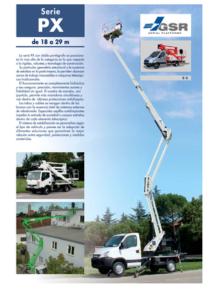 Nacele cu braț articulat montate pe trailer GSR E 180 PX Basic