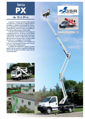 Nacele cu braț articulat montate pe trailer GSR E 180 PX Basic