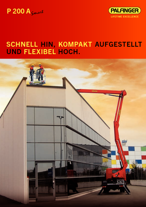 Nacele cu braț articulat montate pe trailer Palfinger P 200 A