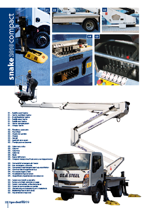 Nacele cu braț articulat montate pe trailer Oil & Steel Snake 2010 Compact RE