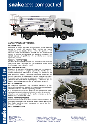 Nacele cu braț articulat montate pe trailer Oil & Steel Snake 2311REL