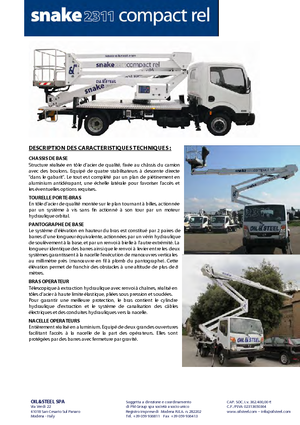 Nacele cu braț articulat montate pe trailer Oil & Steel Snake 2311REL