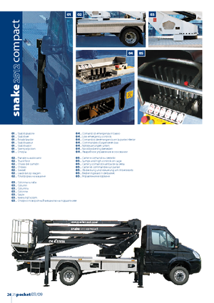 Nacele cu braț articulat montate pe trailer Oil & Steel Snake 2512 Compact