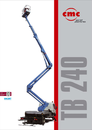 Nacele cu braț articulat montate pe trailer CMC TB240