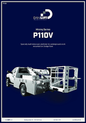 Nacele telescopice montate pe camion Danilift P110V