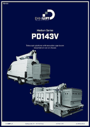 Nacele telescopice montate pe camion Danilift PD143V