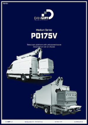 Nacele telescopice montate pe camion Danilift PD175V