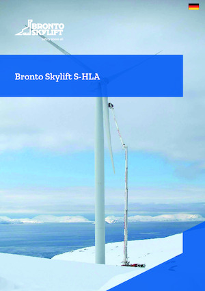 Nacele telescopice montate pe camion Bronto Skylift S104HLA