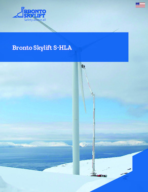 Nacele telescopice montate pe camion Bronto Skylift S341HLA