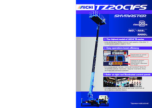 Nacele telescopice montate pe camion Aichi SKYMASTER TZ20C1FS