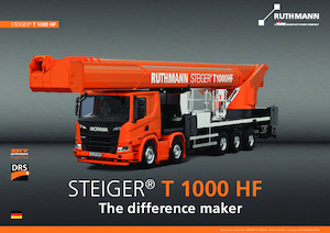 Nacele telescopice montate pe camion Ruthmann STEIGER T 1000 HF