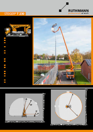 Nacele telescopice montate pe camion Ruthmann STEIGER T 230 XS