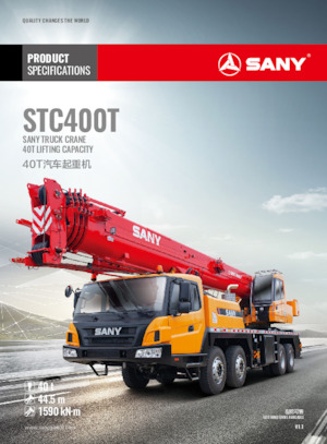 Macarale telescopice montate pe camion Sany STC400T