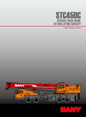 Macarale telescopice montate pe camion Sany STC450C