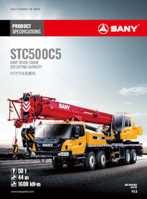 Macarale telescopice montate pe camion Sany STC500C5