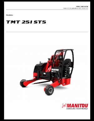 Stivuitoare telescopice montate pe camion Manitou TMT 25 I