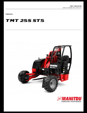 Stivuitoare telescopice montate pe camion Manitou TMT 25 S