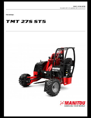 Stivuitoare telescopice montate pe camion Manitou TMT 27 S