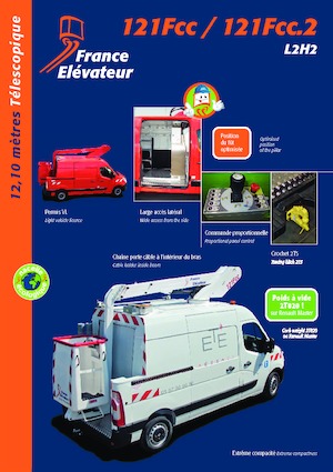 Nacele telescopice montate pe camion France Elévateur 121 FCC