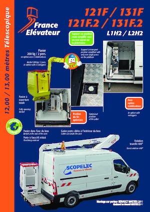 Nacele telescopice montate pe camion France Elévateur 121 FT