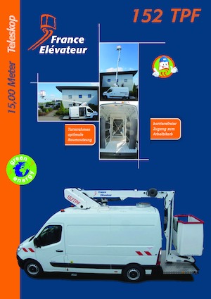 Nacele telescopice montate pe camion France Elévateur 152 TPF