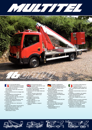 Nacele telescopice montate pe camion Multitel 160 Alu R