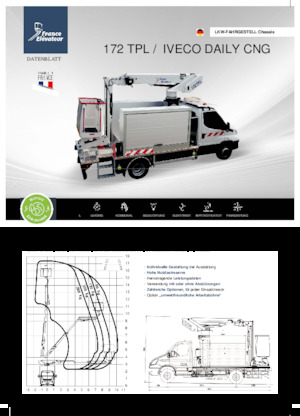 Nacele telescopice montate pe camion France Elévateur 172 TPL CNG