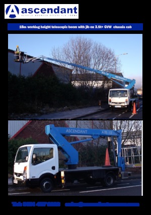 Nacele telescopice montate pe camion Ascendant A18-13TJ