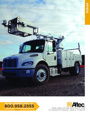 Nacele telescopice montate pe camion Altec AP45A Dual