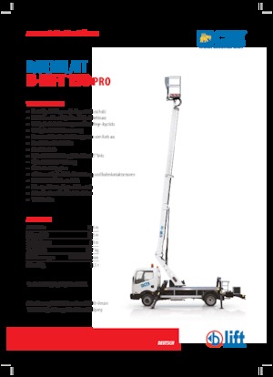 Nacele telescopice montate pe camion CTE B-Lift 150 Pro