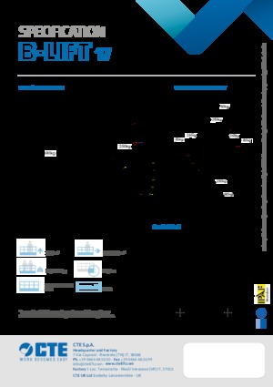 Nacele telescopice montate pe camion CTE B-Lift 17