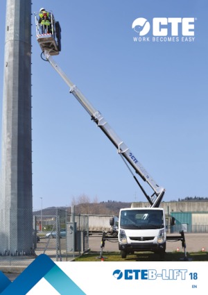 Nacele telescopice montate pe camion CTE B-Lift 18