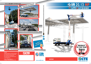 Nacele telescopice montate pe camion CTE B-Lift 20.13 MP