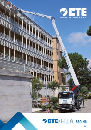 Nacele telescopice montate pe camion CTE B-Lift 390 HR