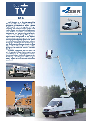 Nacele telescopice montate pe camion GSR E120TV Basic