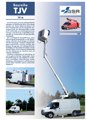 Nacele telescopice montate pe camion GSR E140TJV Basic