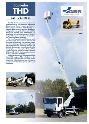 Nacele telescopice montate pe camion GSR E190T Compact 