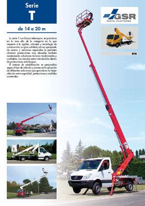 Nacele telescopice montate pe camion GSR E200T Comfort X