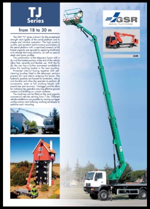 Nacele telescopice montate pe camion GSR E180TJ Compact 